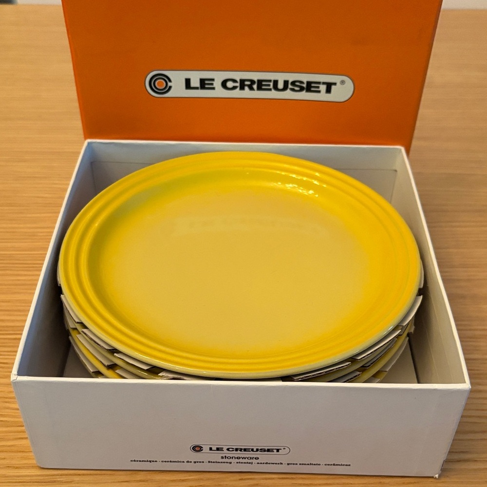 Set of 4 Le Creuset 18 cm Dessert Plates